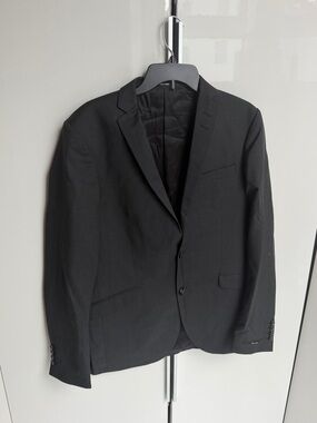 Tiger of Sweden Black Men's Tailored Two-Button Blazer